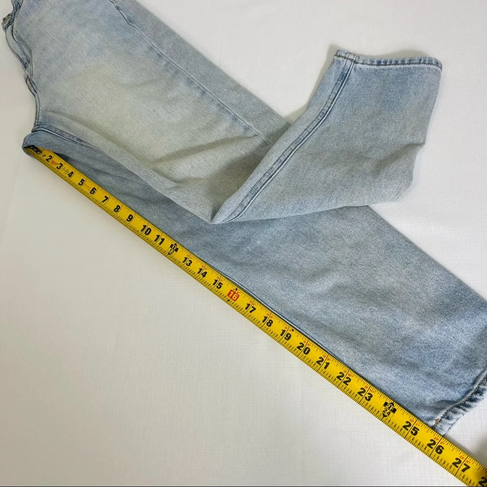 AMERICAN EAGLE OUTFITTERS light washed Mom Jeans light denim blue 4 regular - Picture 8 of 10